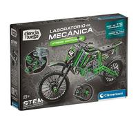 Clementoni - Science et Jeu, Laboratoire de mécanique : Xtreme Motocross, kit de Construction Stem, Plus de 170 Composants, âge 8+, fabriqué en Italie, 55665