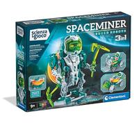 Clementoni Science et Jeu Robotics - Spaceminer - 3 robots de construction pour enfants 9 ans, avec moteur à ressort, ensemble de construction, laboratoire de robotique éducative, jeu scientifique