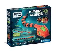 Clementoni Science et Jeu Robotics - Viper Strike, Robot Serpent à Construire Enfants 8+ Ans, Compétences Logiques et Technologiques, Mouvement Sinueux et Yeux LED, STEM et Robotique, Langue italienne