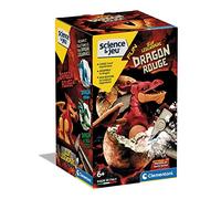 Clementoni - Science et Jeu - Œuf Légendaire - Dragon Rouge - Œuf à Casser et Dragon à Assembler - Marteau et Burin Inclus - pour Enfants à partir de 6 Ans