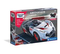 Clementoni Science & Jeu Build - Laboratoire de Mécanique - Voiture de Course, Jouets de Construction STEM, Kit de Construction pour Enfants, 8+ Ans, 56011