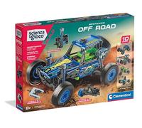 Clementoni Science & Jeu Build - Off Road - Atelier de Mécanique, Voiture tout-terrain à construire, Jeu Scientifique pour découvrir la Mécanique, Set de Constructions Enfants 8 Ans, Made in Italy,