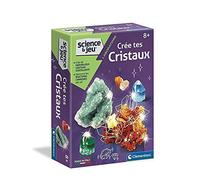 Clementoni | Science & Jeu - Crée tes Cristaux pour Enfants 8 Ans+ | Kit Scientifique avec Alun, Tubes et Lunettes | Expériences de Chimie à Réaliser à la Maison | Activité Ludique et Pédagogique