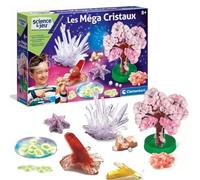 Clementoni | Science & Jeu - Les Méga Cristaux pour Enfants 8 Ans+ | Kit Cristallisation Colorée et Phosphorescente avec Arbre 3D, Moules et Produits Chimiques | Jeu Éducatif Chimie et Minéraux