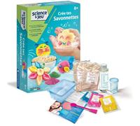 Clementoni | Science & Jeu Savons Moelleux pour Enfant 8 Ans+ | Crée Tes Propres Savons Parfumés Et Colorés | Apprentissage Cosmétique DIY | Coffret Créatif Sensoriel | Activité Chimie Maison