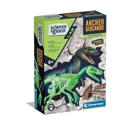 Clementoni - Science Lab-Archéogiocando Velociraptor-Dinosaures, Kit fossiles à Creuser et à Assembler, paléontologie, Jeu Scientifique 7 Ans, en Italien, fabriqué en Italie, Multicolore, 19227