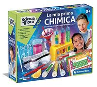 Clementoni - Science Lab-Mon Premier Jeu Scientifique 8 Ans, Expériences pour Enfants, Laboratoire de Chimie-Made in Italy, Couleur Italienne, 19358