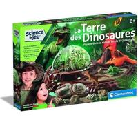 Clementoni - Sciences et jeu - Le monde des dinosaures - Terrarium a créer + 3 figurines dinosaures - Fabriqué en Italie