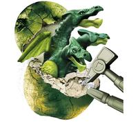 Clementoni - Sciences et Jeu - Œuf légendaire - Dragon à Trois Têtes