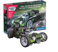 Kit scientifique - CLEMENTONI - Atelier mécanique HOT ROD - 120 pièces - 2 modèles - 8 ans et plus