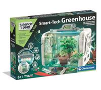 Clementoni Smart-Tech Serre - Kit interactif STEM Plant Science avec capteurs, écran LCD et Modes de Croissance pour Enfants de 8 Ans et Plus