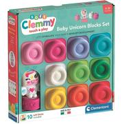 Clementoni Soft Clemmy Coffret Blocs Licorne Bébé, 10 Mattoncini Souples