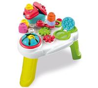 Clementoni - 17704 - Soft Clemmy - Table sensorielle - Table Activité Enfant, Table avec Briques, Blocs de Construction Souples, Jouet Premier Âge 10 Mois - Made in Italy