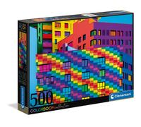 Clementoni Squares - ColorBoom Jeu de puzzle 500 pièce(s) Bâtiments