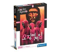 Clementoni- Squid Game Game-1000 Pièces, Puzzle Netflix, Divertissement pour Adultes-Fabriqué en Italie, 39692, Multicolore