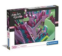 Clementoni- Squid Game Game-500 Pièces, Puzzle Netflix, Divertissement pour Adultes-Fabriqué en Italie, 35130, Multicolore