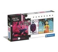 Clementoni – Puzzle Squid Game Panorama – 1000 pièces – Netflix – Multicolore – Fabriqué en Italie