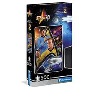 Clementoni - Star Trek - Film Culte - Puzzle de Collection de 500 Pièces - Jeu de Patience et de Réflexion - Format Portrait - Image Net - 49 x 36 Cm - À Partir de 14 Ans