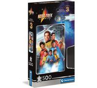 Clementoni 35142 Star Trek 500 Pieces, Jigsaw Puzzle for Adults-Made in Italy, M
