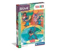 Clementoni Puzzle Enfant Stitch Disney 104 pièces Fabriqué en Italie 25042