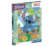 Clementoni - Stitch - Puzzles 104 Pièces Super - Puzzle enfant - Dès 6 ans - 48.5 x 33.3cm