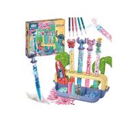 Clementoni Stitch Usine à stylos, KIT DE FABRICATION DE STYLOS, GRAND kit créatif pour enfants, 5 STYLO À BILLE