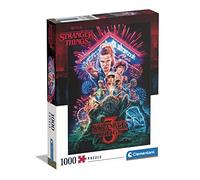 Clementoni Stranger Things 1000 pièces, Fantaisie, Film, Puzzle Netflix, Divertissement pour Adulte-fabriqué en Italie, 39653, Multicolore, Medium