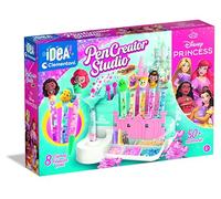 Clementoni | Stylos Princesses à Personnaliser pour Enfants 6+ | Activité Créative DIY | 8 Stylos Disney à Fabriquer | Château de Rangement | Plus de 50 Accessoires | Idée Cadeau PenCreator Studio