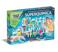 Clementoni - Super Chimie, Jeu Scientifique expériences, Laboratoire de Chimie, Jouet en Espagnol à partir de 8 Ans (55468)