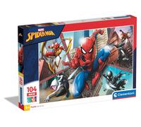 Clementoni Puzzle Marvel Supercolor Spiderman 23734 – 104 pièces – Jeu de création – Dès 6 ans