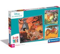 Clementoni Supercolor Disney Puzzle 3 x 48 pièces - Puzzle Disney pour enfants à partir de 5 ans - Puzzle coloré pour enfants avec une luminosité et une intensité de couleurs particulières 25299