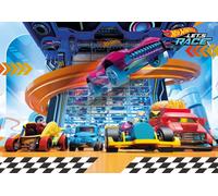 Clementoni Supercolor Hotwheels Puzzle 104 pièces - Puzzle de voitures pour enfants à partir de 6 ans - Jeu d'adresse pour enfants - Fabriqué en Italie 25777