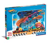 Clementoni Supercolor Hotwheels Puzzle 104 Pièces, Enfants 6 Ans, Puzzle Dessin Animé, Fabriqué en Italie, Multicolore - 25777