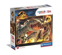 Clementoni Supercolor Jurassique World Dominion-104 Pièces-Puzzle Enfant 6 Ans, Made in Italy, 80512, Exclusivité Amazon
