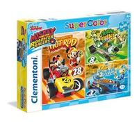 Clementoni Supercolor - Mickey and the Roadster Racers - 3 x 48 Pièces - Disney, 25227, Multi-Colour MULTI-COLOUR G