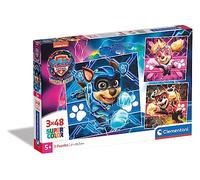 Clementoni Supercolor Paw Patrol The Mighty Movie-3x48 Enfants 5 Ans, Boîte De 3 (48 Pièces), Puzzle Dessin Animé-Fabriqué en Italie, 25303