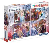 Clementoni Supercolor Puzzle Set - Disney Frozen II (20, 60, 100, 180 pièces)