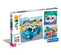 Clementoni – Rescue Vehicles – 3 x 48 pièces