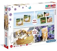 Clementoni Superkit Puzzles + Jeux Animaux 20240