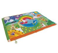 Clementoni - Tapis Matelassé Doux - Baby Friends Soft Playmat - Développement des Premiers Mouvements - Nombreuses Illustrations - Facile à Transporter - 135x90 Cm - pour Enfants Dès 0 Mois