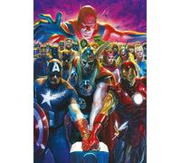 Clementoni The Avengers 1000 pièces, poster inclus, puzzle Marvel, puzzle de super-héros, amusant pour les adultes, Italy, 39915, Multicolore