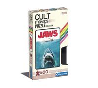 Clementoni Tiburon 500pzs Does Not Apply Italy Movies Jaws 500 pièces, fabriqué en Italie, Film culte, Puzzle Adulte, 35111, Multicolore, Medium