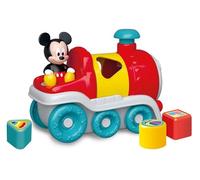 Clementoni - Jouet éveil bébé - Le train des formes de Mickey - À tirer, trieur - Multicolore