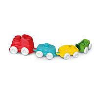 Clementoni - Train sensoriel Clemmy dès 6 Mois - Premières Briques Jouet - Jeu de Construction - Bloc Souple bébé - Jouet éveil - Développe la Motricité Fine de Bébé - fabriqué en Italie
