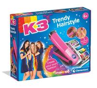 Clementoni Trendy Hairstyles K3-Couleurs & Artisanat, Langue Néerlandaise, Cadeau Créatif pour Enfants 6-10 Ans, Fille, Fabriqué en Italie, 56149, Blanc