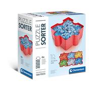 Boîte de tri pour puzzle - Clementoni - Multicolore - 6 compartiments de rangement en forme de pièce de puzzle