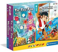 Clementoni - Tris + L'Impiccato Table, Jeu de Société Pour Toute la Famille