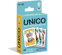 Clementoni Unique Sapientino Animaux Jeu de Carte pour Enfants Version Italienne