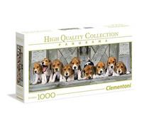 Clementoni Volwassen Puzzel, Beagles - 1000 Stukjes - Panorama Puzzle, 14-99 jaa