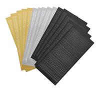 Cleminsta Lettres Chiffres Autocollants, 15 Feuilles Mini Autocollants Lettres Alphabet et Numéro Pailletés, 5 Styles Mini Autocollants Décoratifs pour Bricolage Scrapbooking Décoration et Bougies